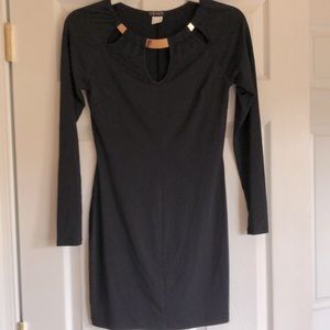 Venus little black dress with accent.